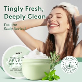 Exfoliating Scalp Scrub for Build Up, Scalp Detox & Renewal – Deep Cleansing Hair Scrub with Scalp Scrubber, Scalp Exfoliator for Flakes & Oil Control