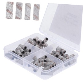IWOWHERO Nail Salon Accessories 60pcs Sanding Bands for Nail Drill Mini Mandrel