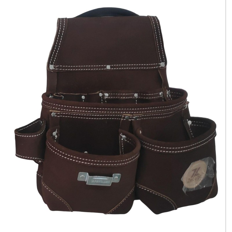 Zeluga Sued Leather Tool Belt, Bag, Carpenter, Construction, Framers, Handyman