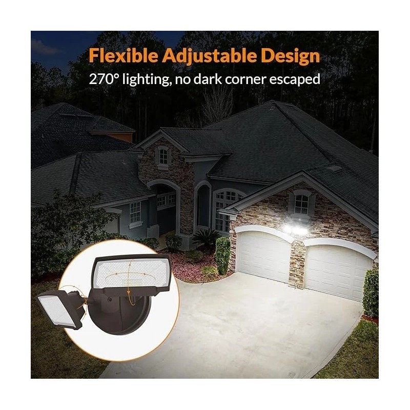 LEPOWER 3000LM LED Flood Light Outdoor Security Light Switch Controlled