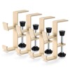 4 Pack Christmas Stocking and Garland Holders with 2 Hooks,