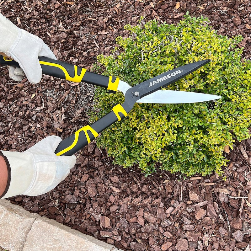 Jameson Heavy-Duty Hedge Shears – 23″ with Ultra-Sharp Non-Stick Blades,