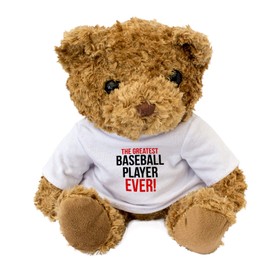 GREATEST BASEBALL PLAYER EVER - Teddy Bear - Cute Soft Cuddly - Gift Present Birthday Xmas