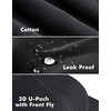 AIRCUTE Men Urine Incontinence Underwear Fly Front Opening Absorbent Leak