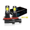 SHENKENUO Dual Color Switchback LED Fog Light Bulbs,H11 Fog Lamps