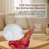 Snail LED Night Light – 3D Printed Nursery Lamp, Soft