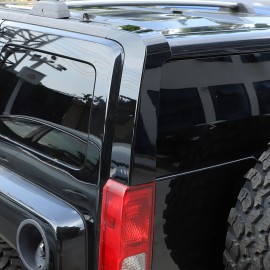 cartiangoUS Glossy Black Rear Side D-Column TrIm Car Accessories Cover For Hummer H3 2005-09