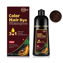 Dark Chocolate Hair Dye Shampoo 3 in 1 for Gray Hair, Herbal Hair Color Shampoo for Men and Women 500ml- 100% Gray Coverage, Dark Chocolate Brown Hair Dye for Dark hair Colors in Minutes