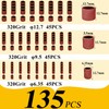 Asieg Tool Sanding Drum Kit 142Pcs 320Grit, 1/2" & 3/8"