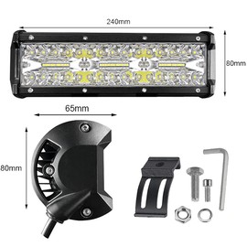 180 W LED Work Light, Work Light, Floodlight, LED Floodlight, 12 V / 24 V, Combined Light (Wide Angle / Narrow Angle), Waterproof, Dustproof, Earthquake, Free Installation, Energy Saving, Backlight,