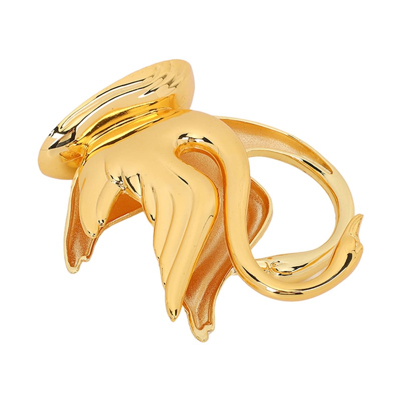 Swan Napkin Holder Golden Swan Design Rustproof Alloy Elegant Style