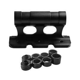 JNNJ Bicycle Fork Mount, Bicycle Quick Release Bicycle Mount Car Bicycle Block Fork Holder, Aluminium Bicycle Carrier Quick Release Fixed Clip, for Travel Transport of Bicycles (Black)