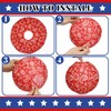 Baquler 18 Pcs Memorial Day Decorations Paper Lanterns Paisley Patriotic