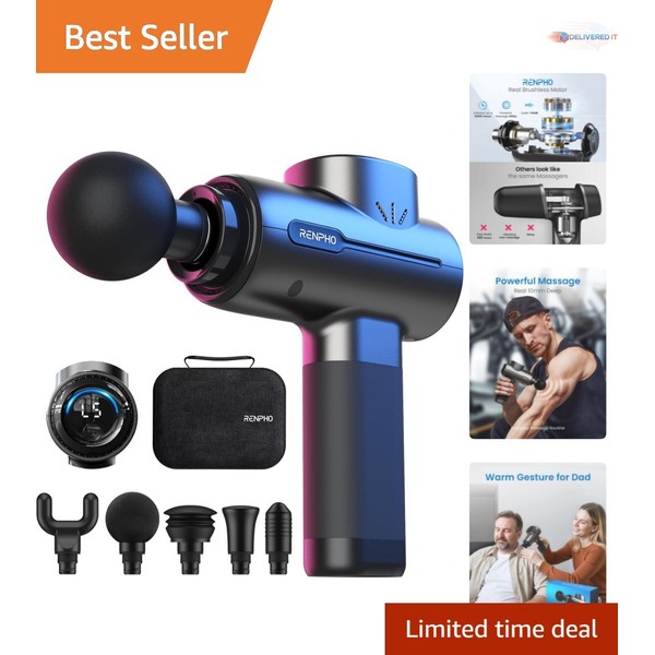 Deep Tissue Massage Gun Portable Percussion Device for Back and