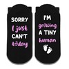 Growing A Tiny Human Socks, Pregnancy Gifts, New Mom Gifts
