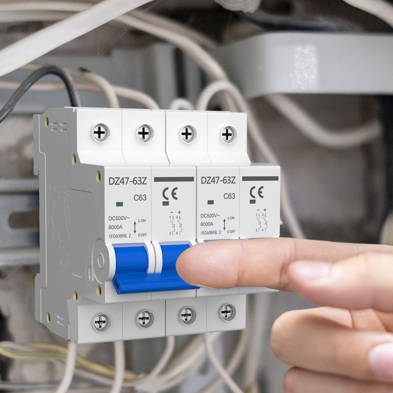 DC Circuit Breaker 32A 2P 500V, Miniature Disconnect Switch for