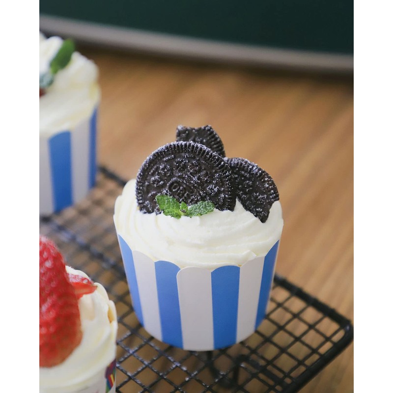 Bertacy Vasos desechables de calidad para magdalenas (100 unidades)