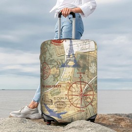 HHSDHSJD Suitcase Covers for Luggage,Luggage Cover for Suitcase Tsa Approved Protector, Elastic Anti-scratch Suitcase Protector for Luggage Fit 29-32 Inch Luggage