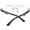 HEPIDEM Really Buffalo Horn Handmade Glasses Frame,Oversize Big Square Rimless