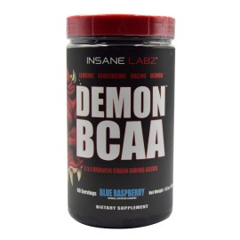 Aminoacidos Demon Bcaa Insane Labz 60 Serv Blue Raspberry