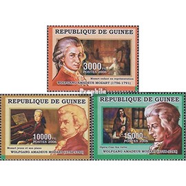 Guinea 4275-4277 (complete.issue.) unmounted mint/never hinged ** MNH 2006 Mozart (Stamps for collectors) music/dance