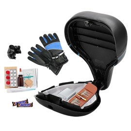 Bike Seat Shock Absorbing Waterproof Bicycle Saddle with Storage for Outdoor Cycling Mountain Bike Road Bike