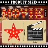 Aurelema 7 Pcs Large Movie Light up Letters Sign LED