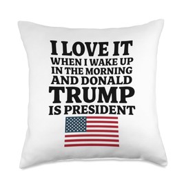 I Love It When I Wakey Up Donald Throw Pillow