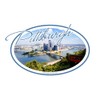 CafePress Pittsburgh Postcard Sticker (Oval 50 pk)