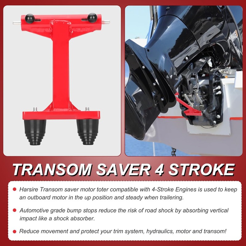 240110 4-Stroke Motor Trailering Support, Outboard Transom Saver，Outboard Motor Trailer