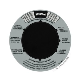 FELHOOD SPX0714G Sand Filter Valve Label Plate Sticker Compatible with Hayward Multi-Port Valve Position Labe SP0714T SP0714 SP714, Fit for Pro and VL Series Sand Filter valves - 3 Pack