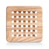 Zeller Square Coaster 20x20x1,5cm, Wood Beige, 20 x 20 x