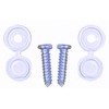 Pearl PWN100 Number Plate Fittings - White
