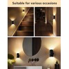 Gugwey Motion Sensor Night Lights,Magnetic 360° Rotation Wireless Lights Indoor,Warm