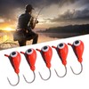 5 PCS Ice Fishing Jigs Kit Winter Fishing Perch Hooks