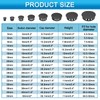 sourcing map 100pcs Nylon Plastic Hole Plugs, 2/7"(8mm) Round Drill