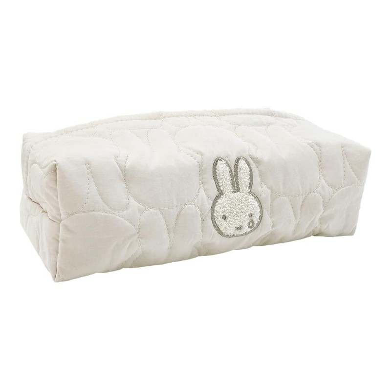 Tee's Factory MF-5542980WH Miffy Quilted Tissue Cover, White