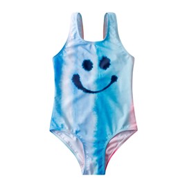 LIZENS Girls one Piece Swimwear Multicolor Swimsuit Colorful Beach Bathing Suit for Kids 2-12 Years（BDF23204,3-4T）