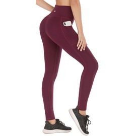 Heathyoga Leggings with Pockets for Women Tummy Control High Waist Yoga Pants with Pockets for Workout Athletic Leggings