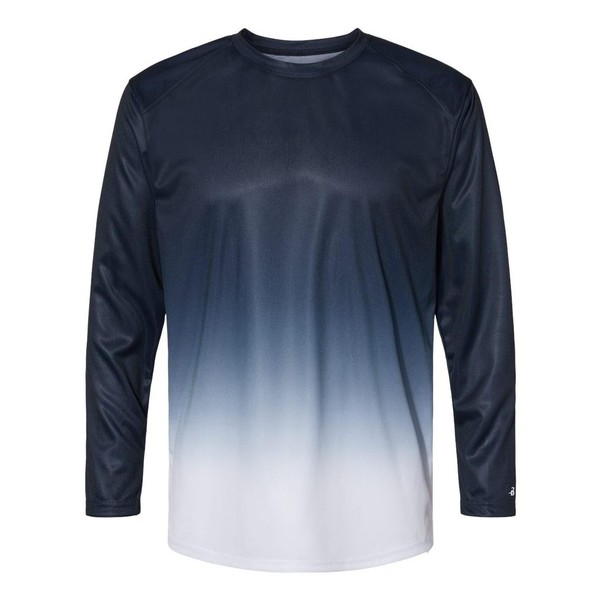 Badger Sports Ombre L/S Tee - XL - NYOM