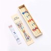 Mikado Game in a Practical Wooden Box, 19.5 cm x