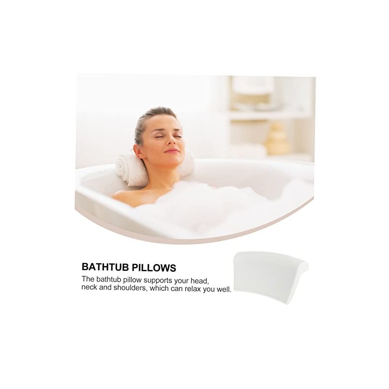 Beavorty Beavorty 1pc Bathtub Pillow Bath Cushion Bathtub Neck Pillow