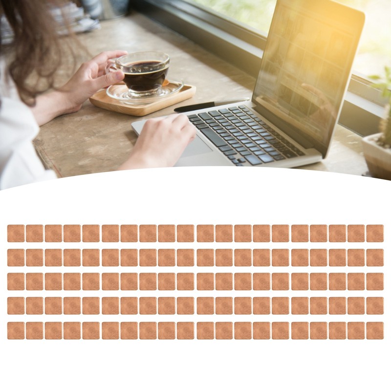 100pcs Copper Pad Shim Thermal Conductivity Burr Free Copper Shim