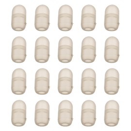 Be In Your Mind 20pcs 4x7mm Fishing Side Puller Stop Beads Cylindrical Pole Elastic Soft Beads