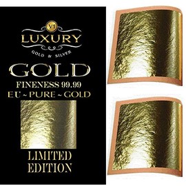 20 Sheets Gold on Base Leaf Sheets Arts Craft Gilding