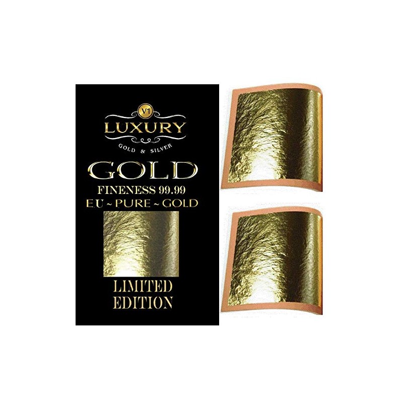 20 Sheets Gold on Base Leaf Sheets Arts Craft Gilding