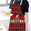 ViLiyDuo Pack of 2 Christmas Aprons for Women Men, Christmas