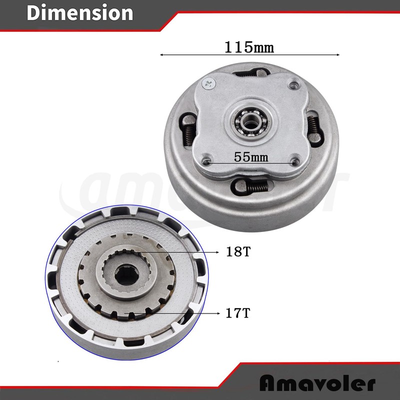 Amavoler Manual Clutch Heavy Duty Set Aftermarket Replacement Parts Fit