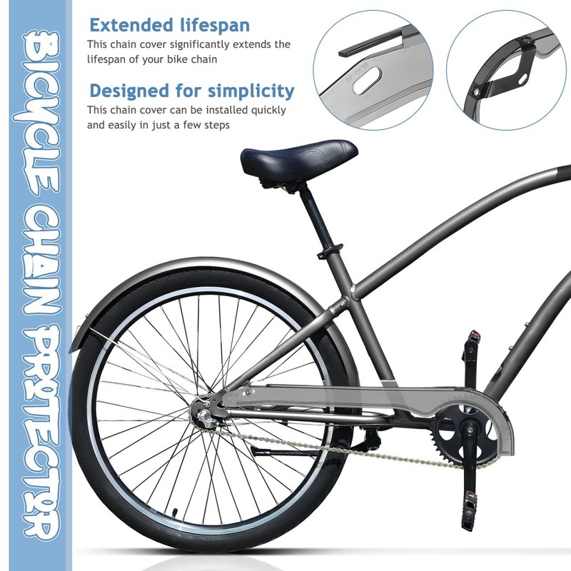 Balacoo Bicycle Chain Guard Cover Kids Bike Chain Protector Plastic