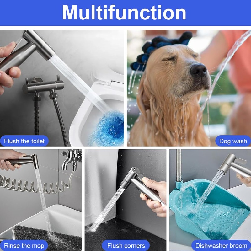 2 Pack Bidet Hand Shower, Bathroom Sink Hand Shower, Handheld